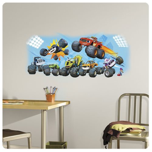 Blaze and the Monster Machines Blaze and Friends Peel and Stick Giant Wall Graphic